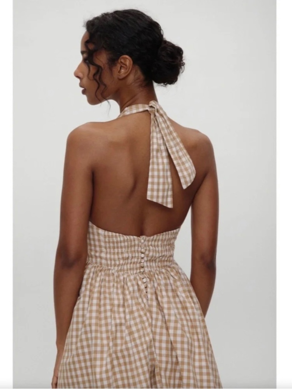 FRANKIES BIKINIS x BELLA HADID Prairie Midi Dress Regular $195 Like New XS - Picture 4 of 6